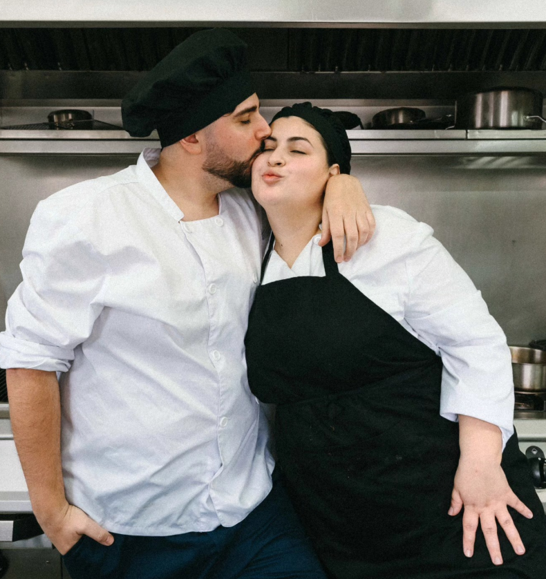 Najwa y Pablo, chefs de MITAD